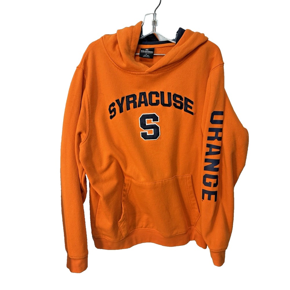 Syracuse Orange Youth L 16-18 Colosseum 2-Hit Pullover Hoodie Sweatshirt